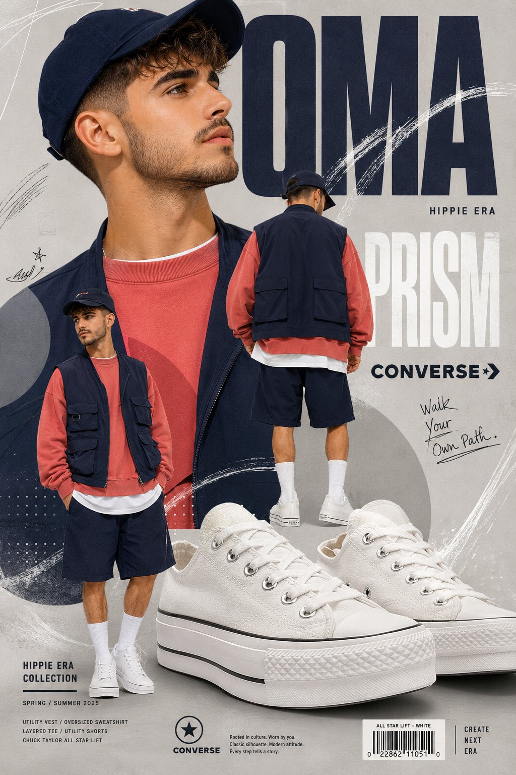 Streetwear Editorial Collage Poster