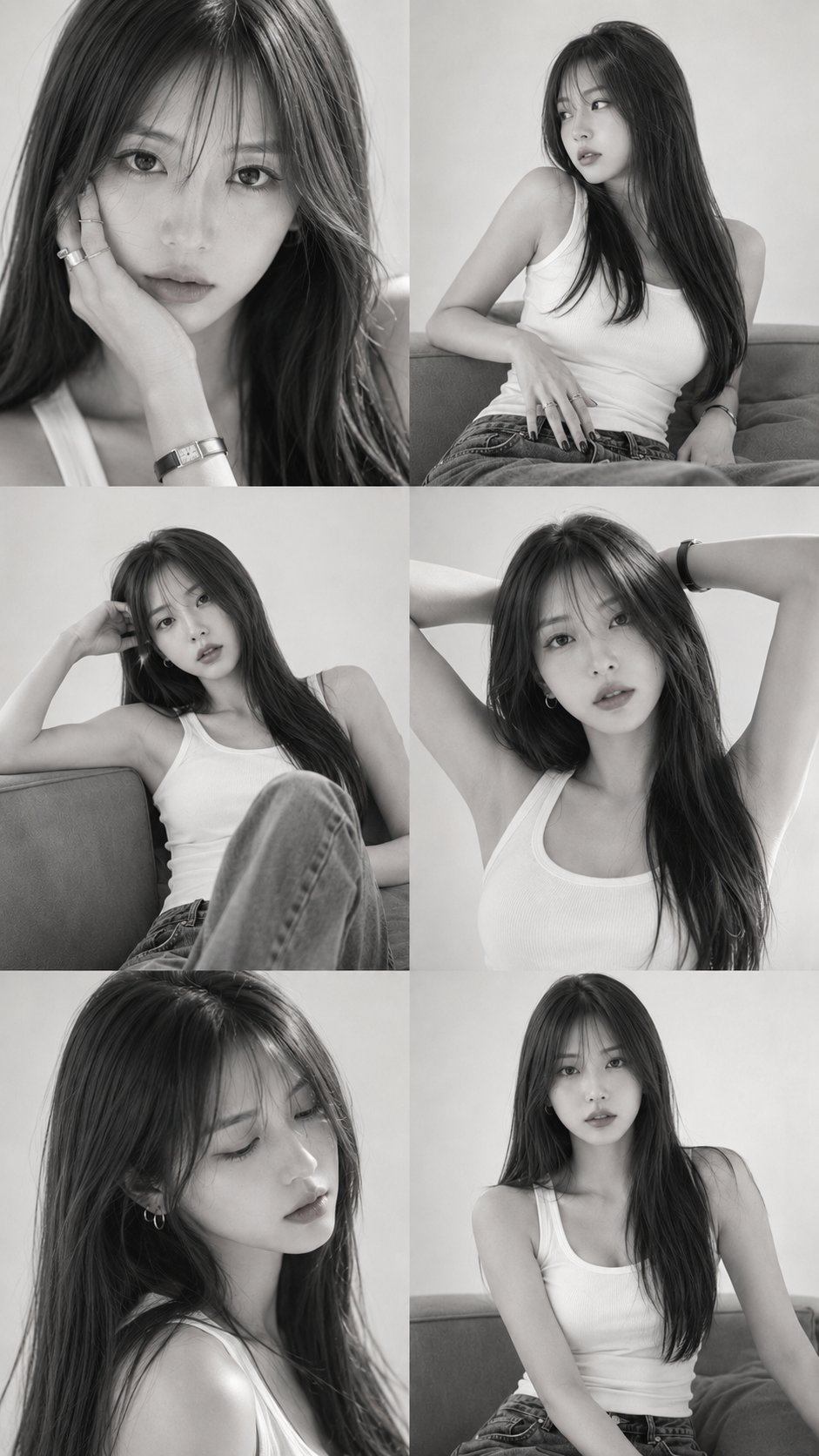 Black White Portrait Collage Editorial