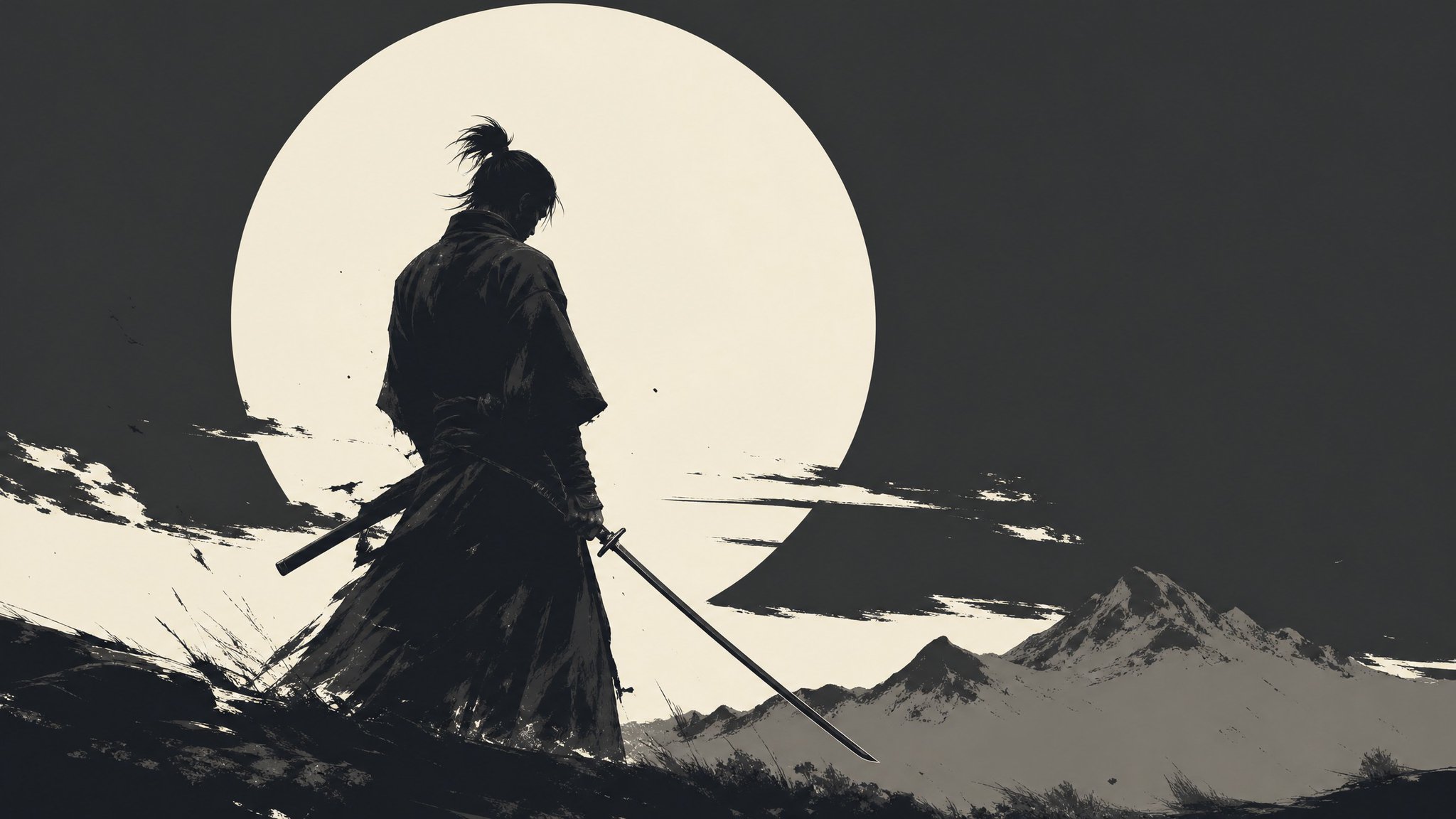 Minimal Monochrome Art
