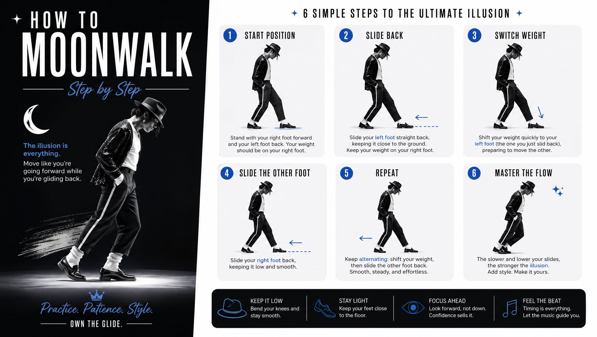 Moonwalk Step-by-Step Guide