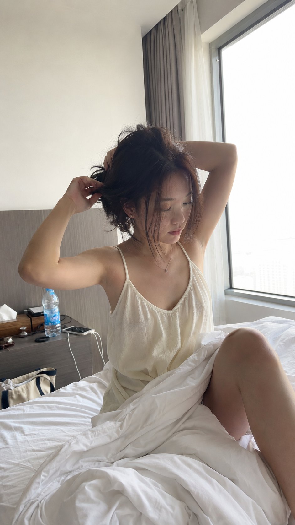 Sleepy Morning Hotel Selfie