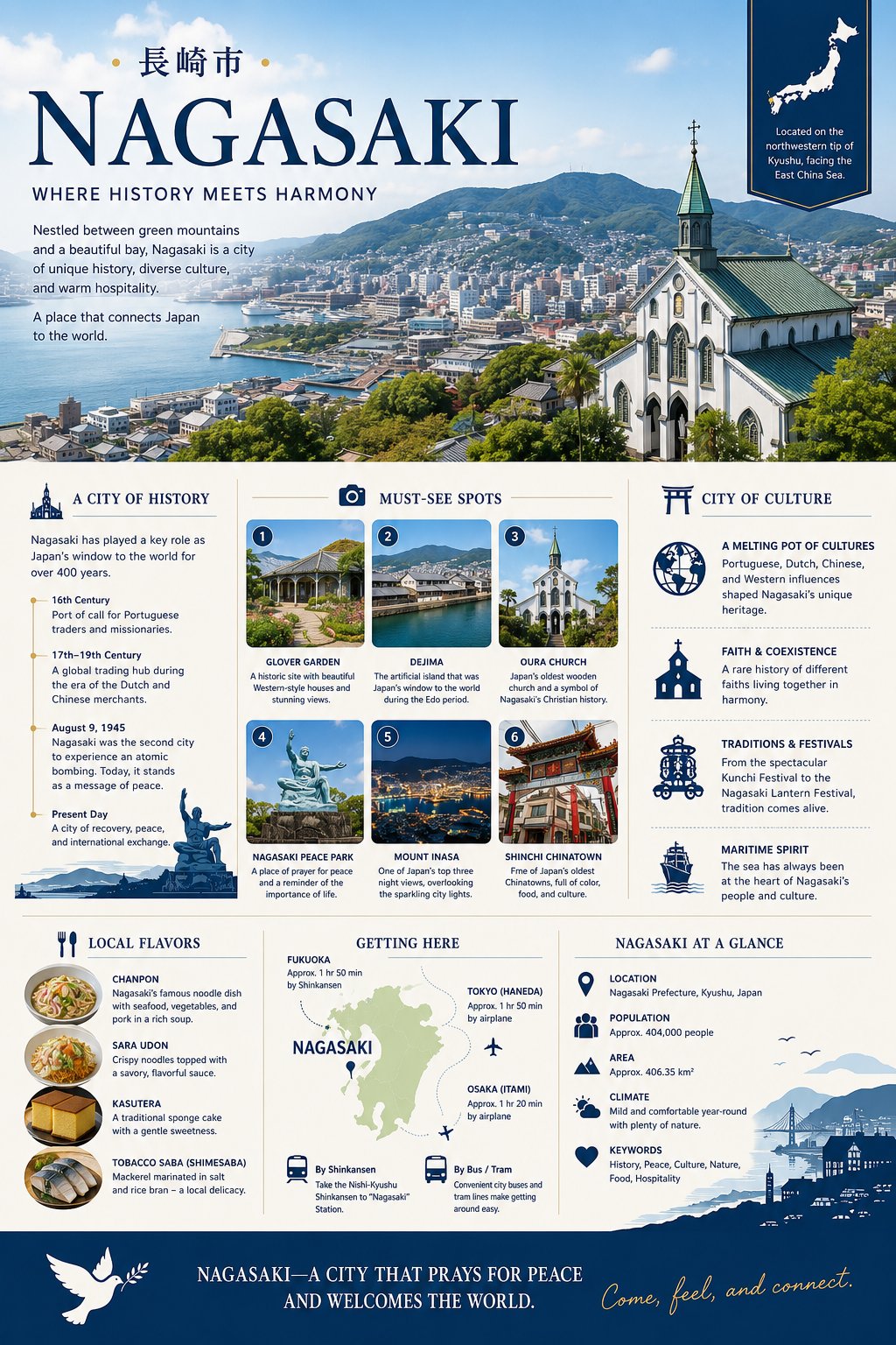 Nagasaki Travel Guide Poster