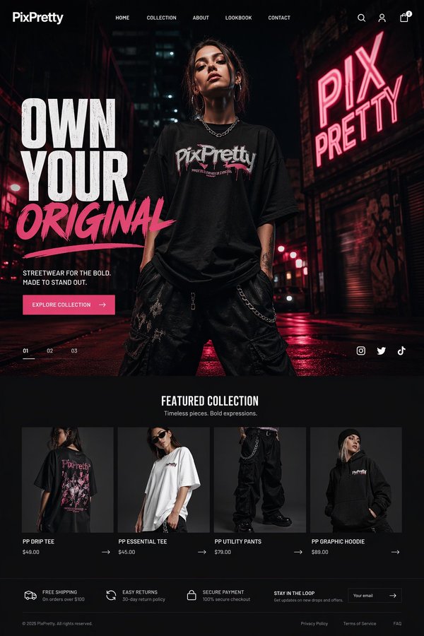 Neon Streetwear Night Vibe