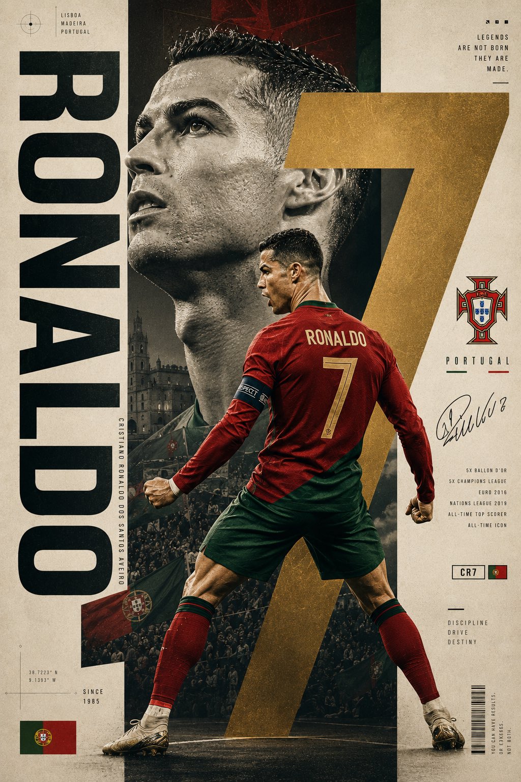 Neymar Golden Ten Editorial Poster