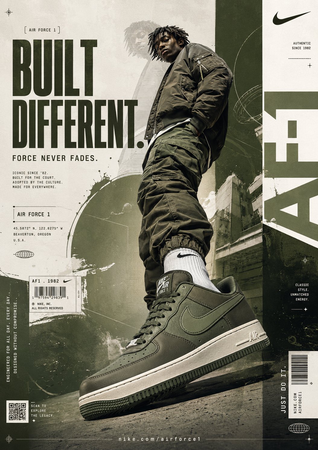 Built Different AF1 Poster