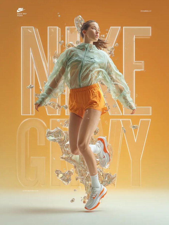 Nike Futuristic Light Trail Ad