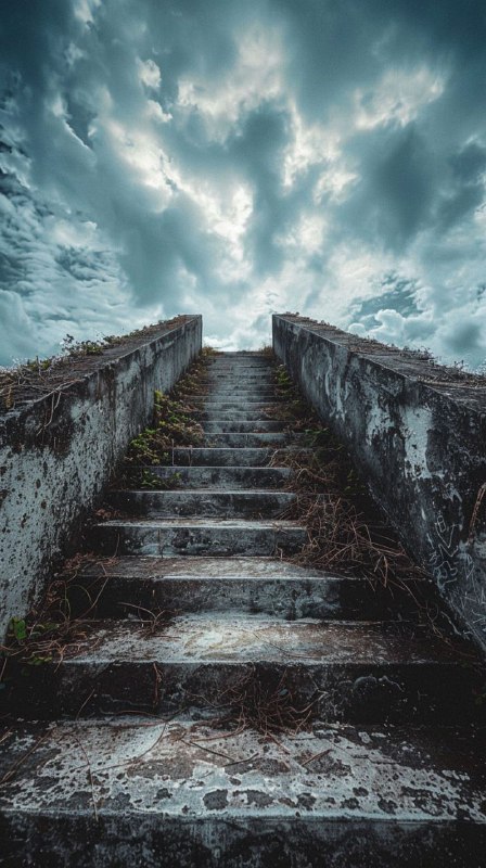 Stairs to the Sky Weirdcore Surreal Lofi Photography
