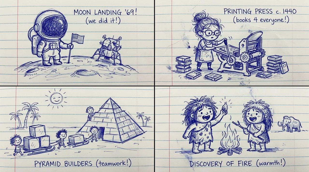 Humanity's Proudest Doodles