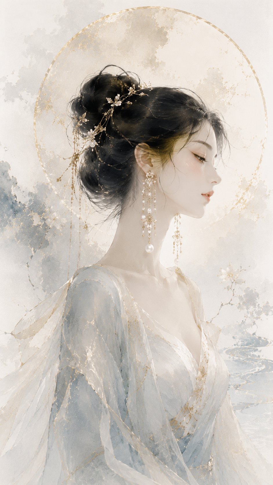 Oriental Ink Jewelry Fashion Poster