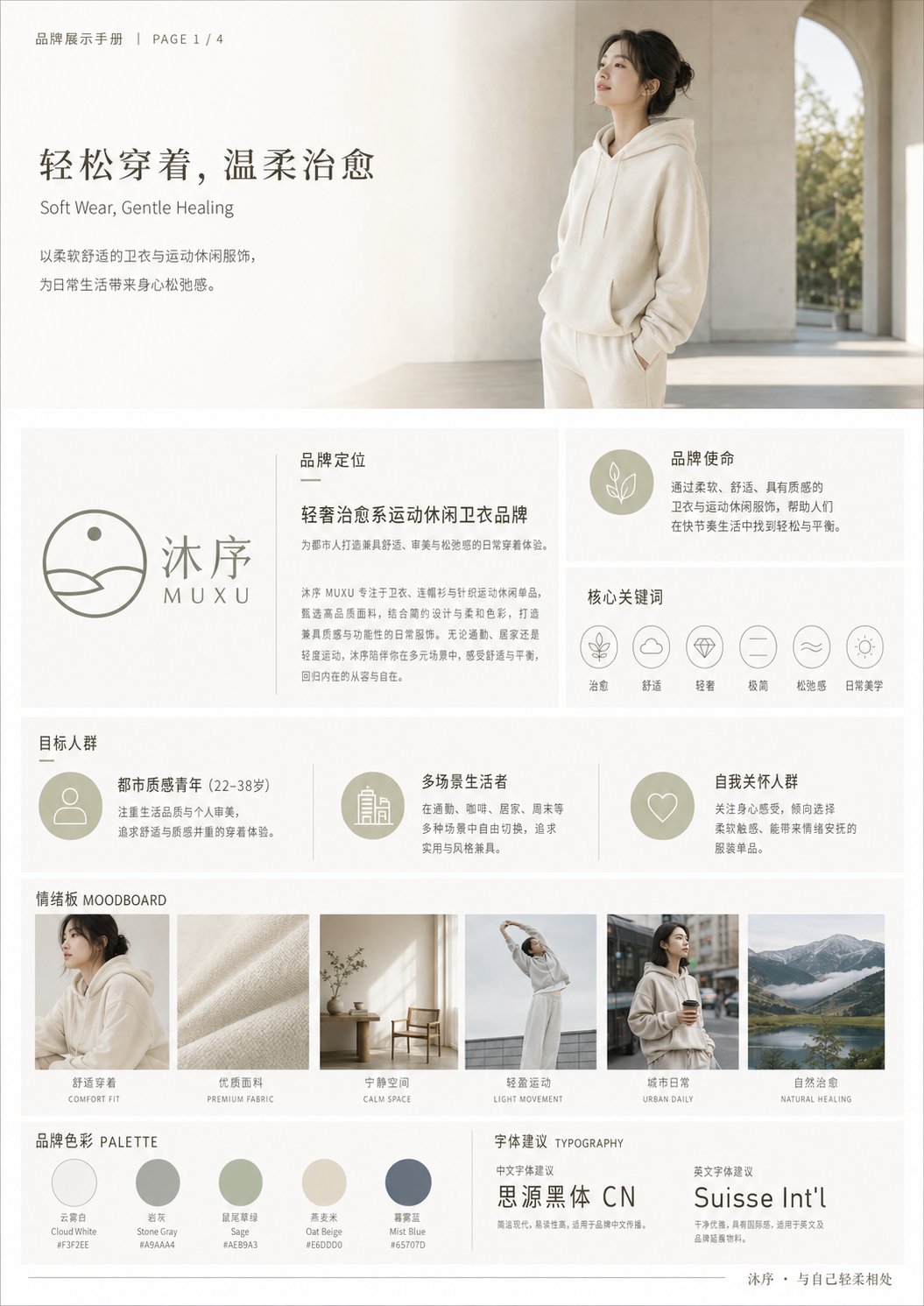 Healing Luxe Activewear Brand Design
