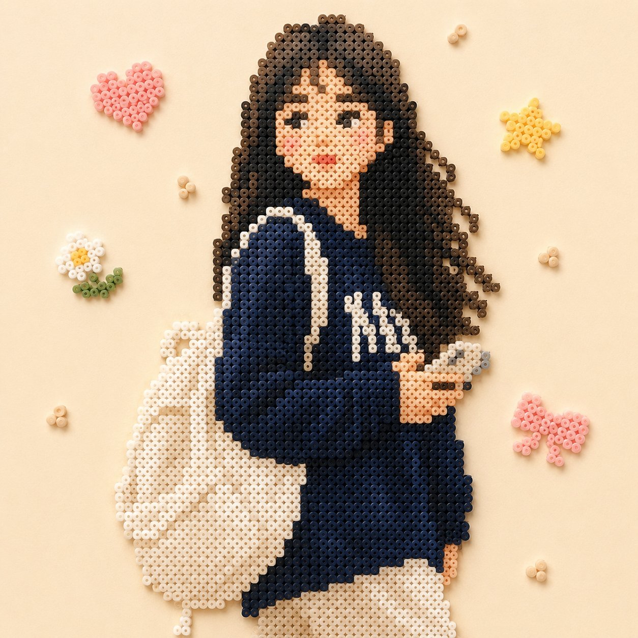 Cozy Bean-Pin Character Art