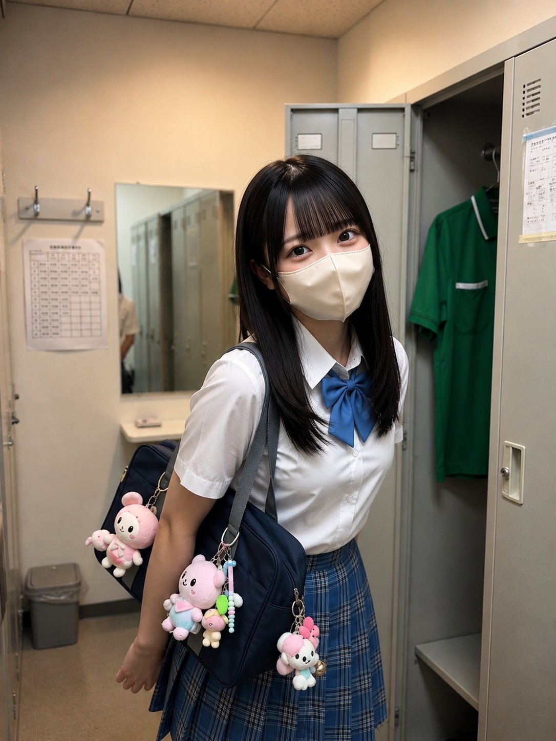 Shy Schoolgirl's Candid Gaze