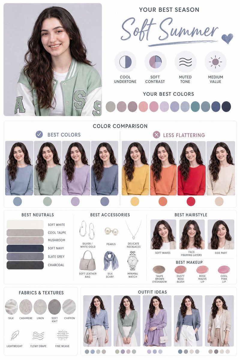 Personal Color Analysis Chart Guide