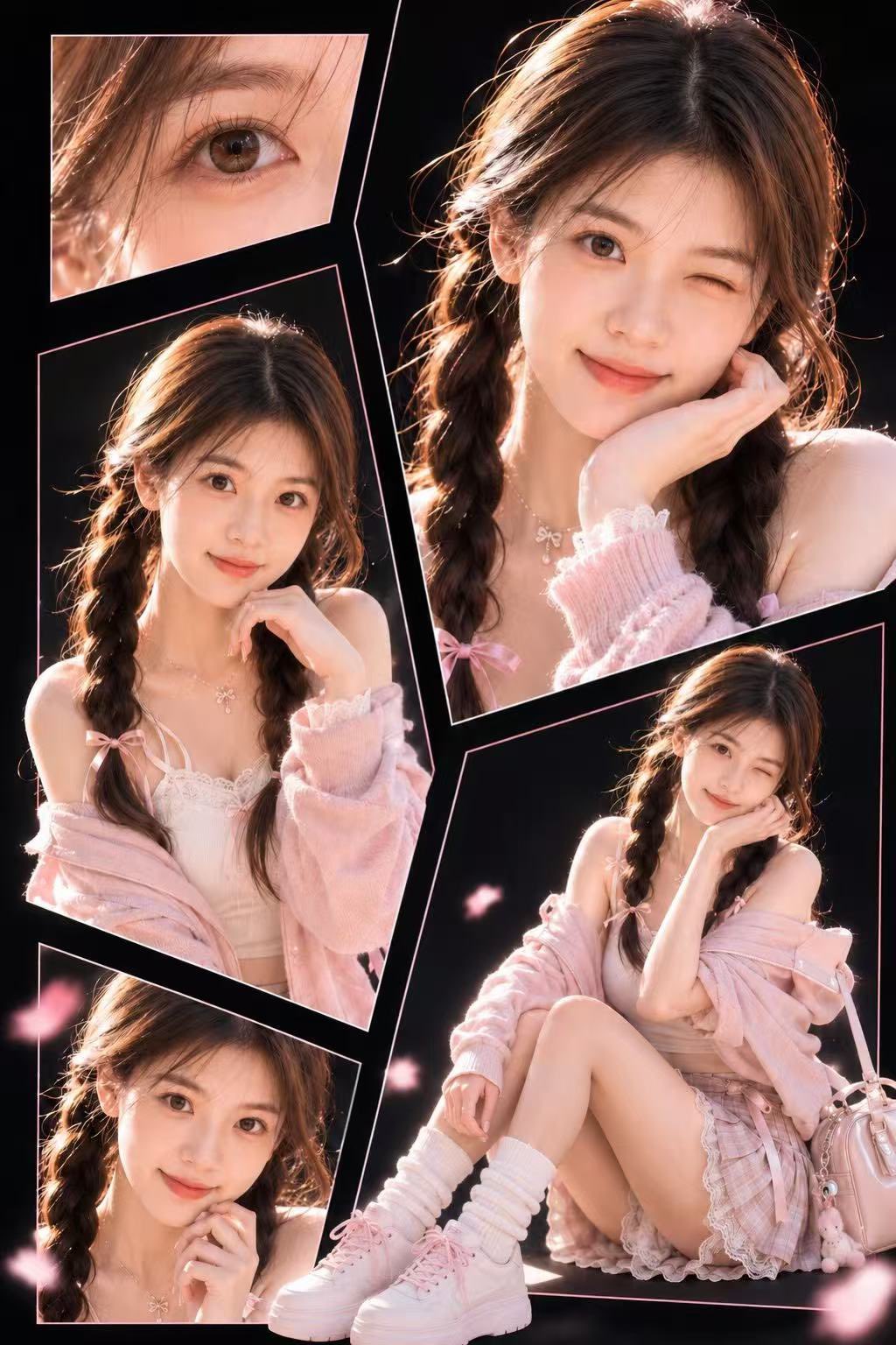 Cute Anime Fashion Character Poster