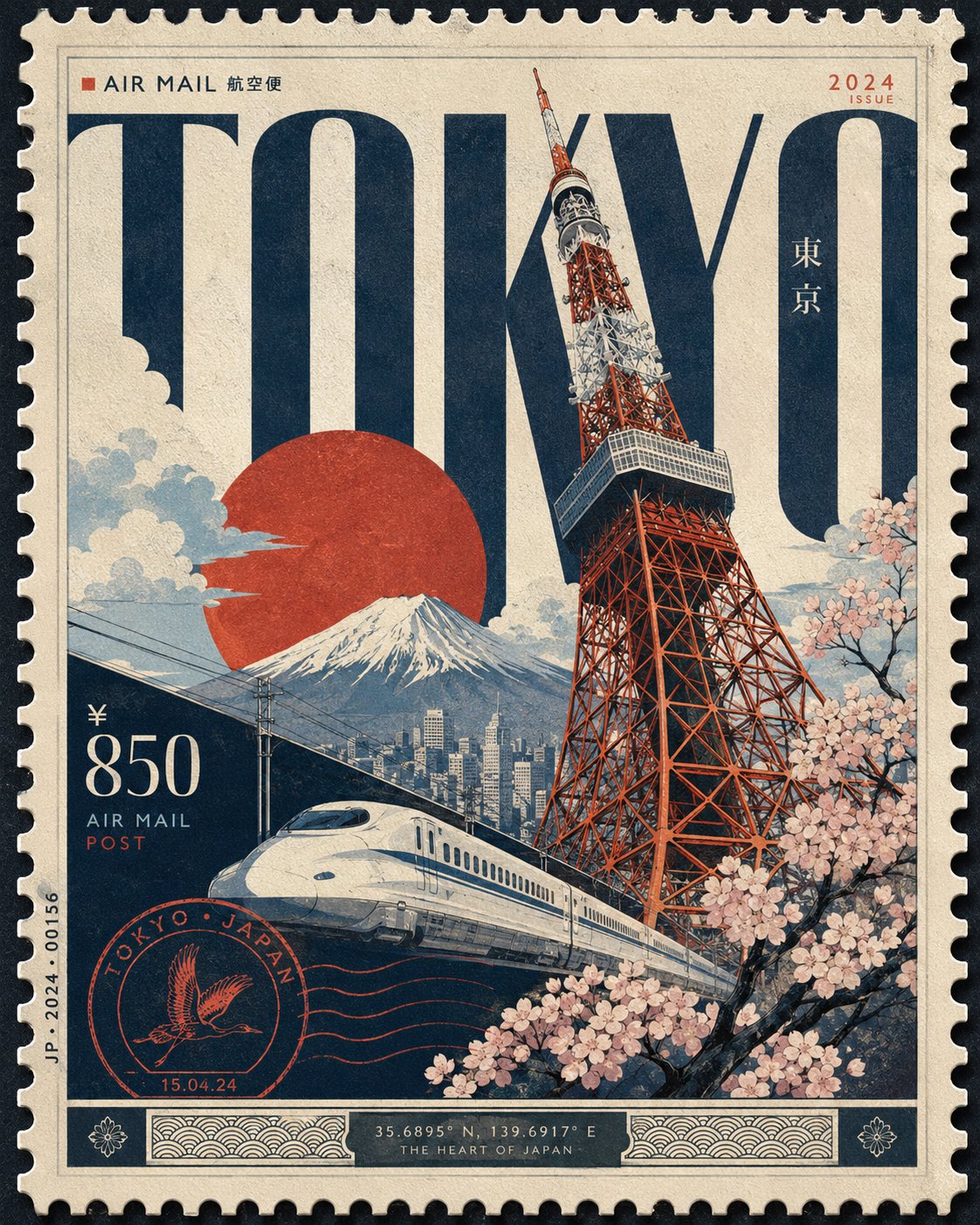 City Stamp Art Collection