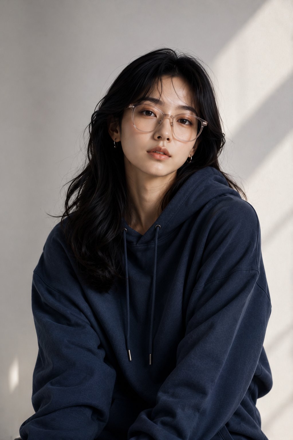 Sunlit Studio Fashion Portrait