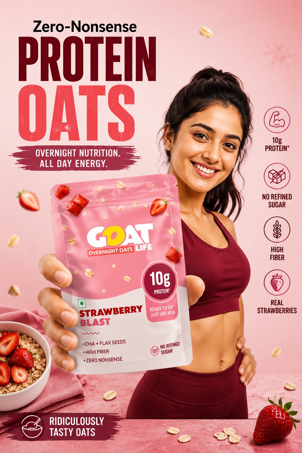 Premium Fitness Protein Poster