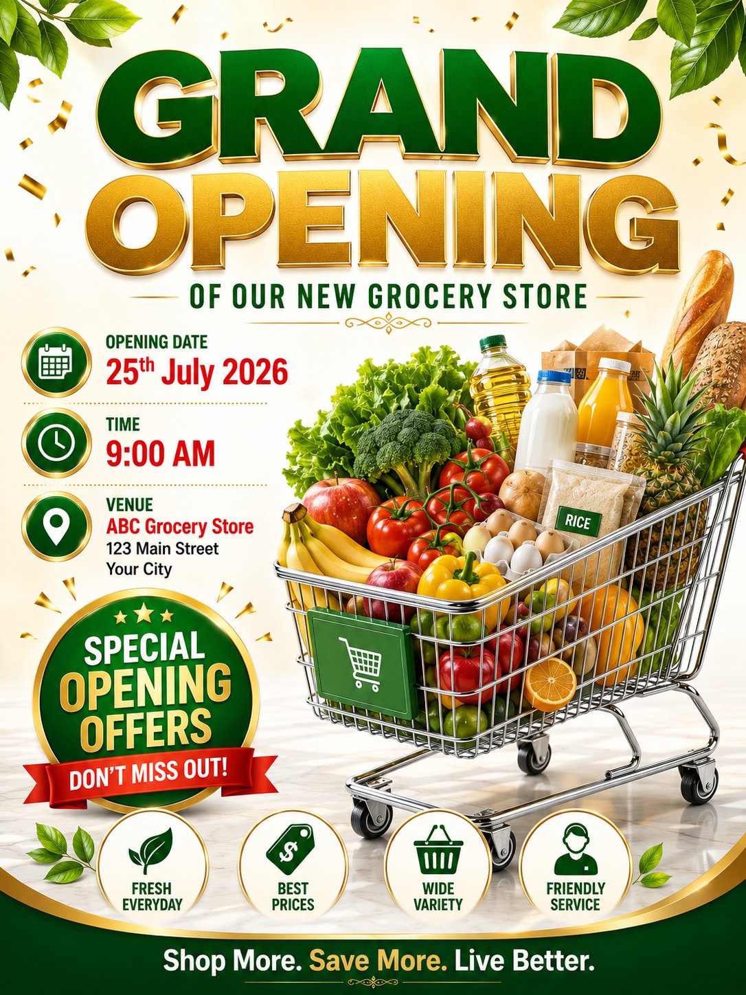 Grocery Store Grand Opening