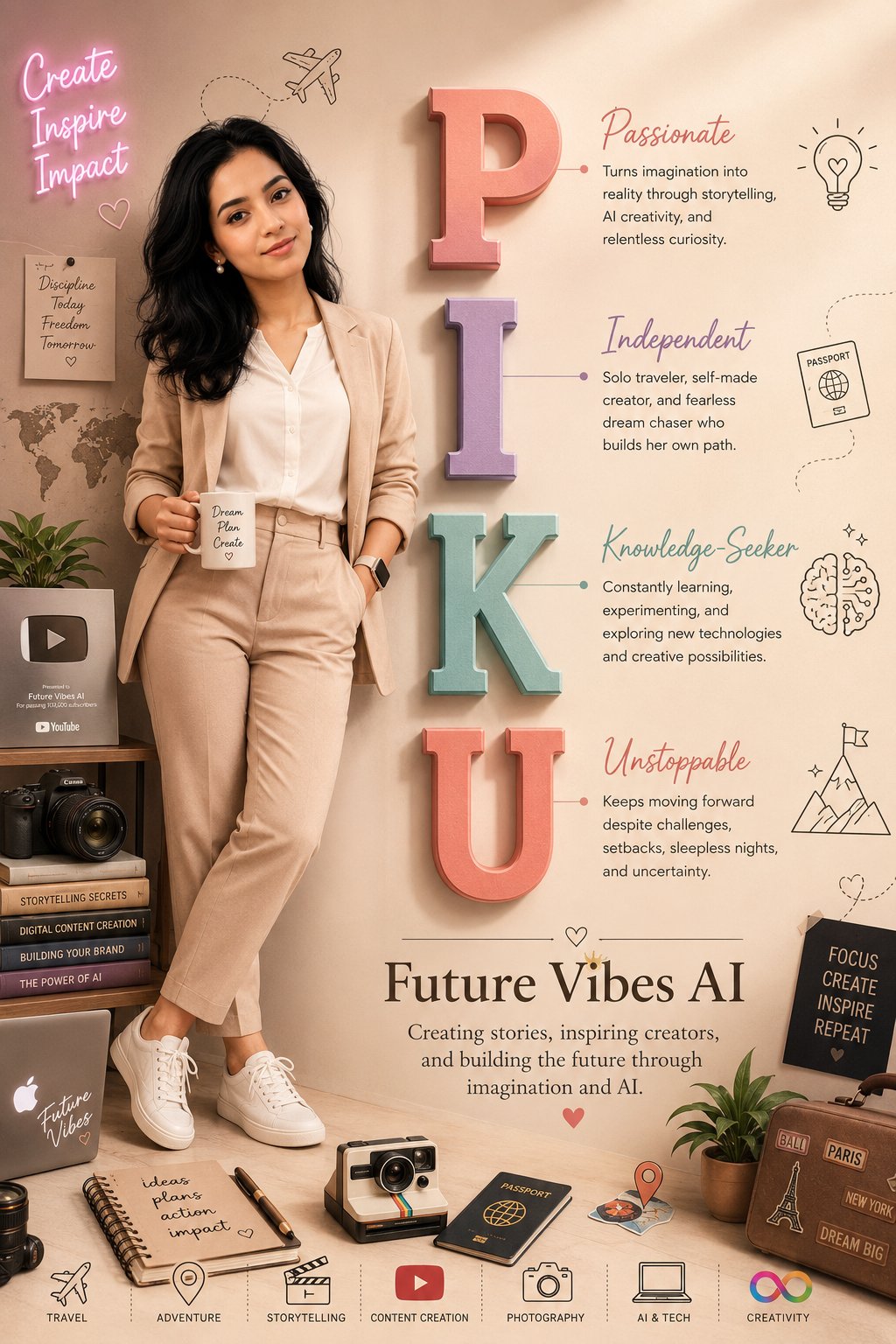 PIKU Creator Personality Poster