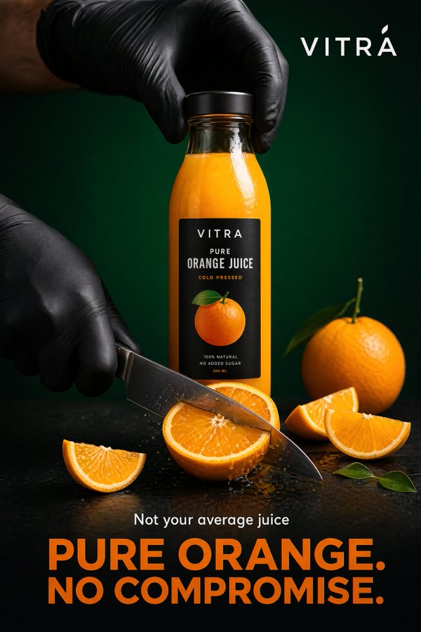 Premium Orange Juice Ad