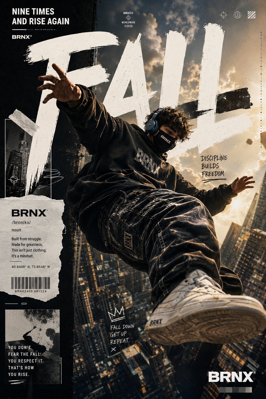 Floating Streetwear Fashion Poster Art