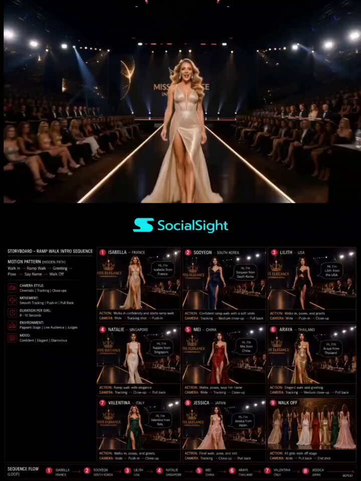 Fashion Pageant Storyboard