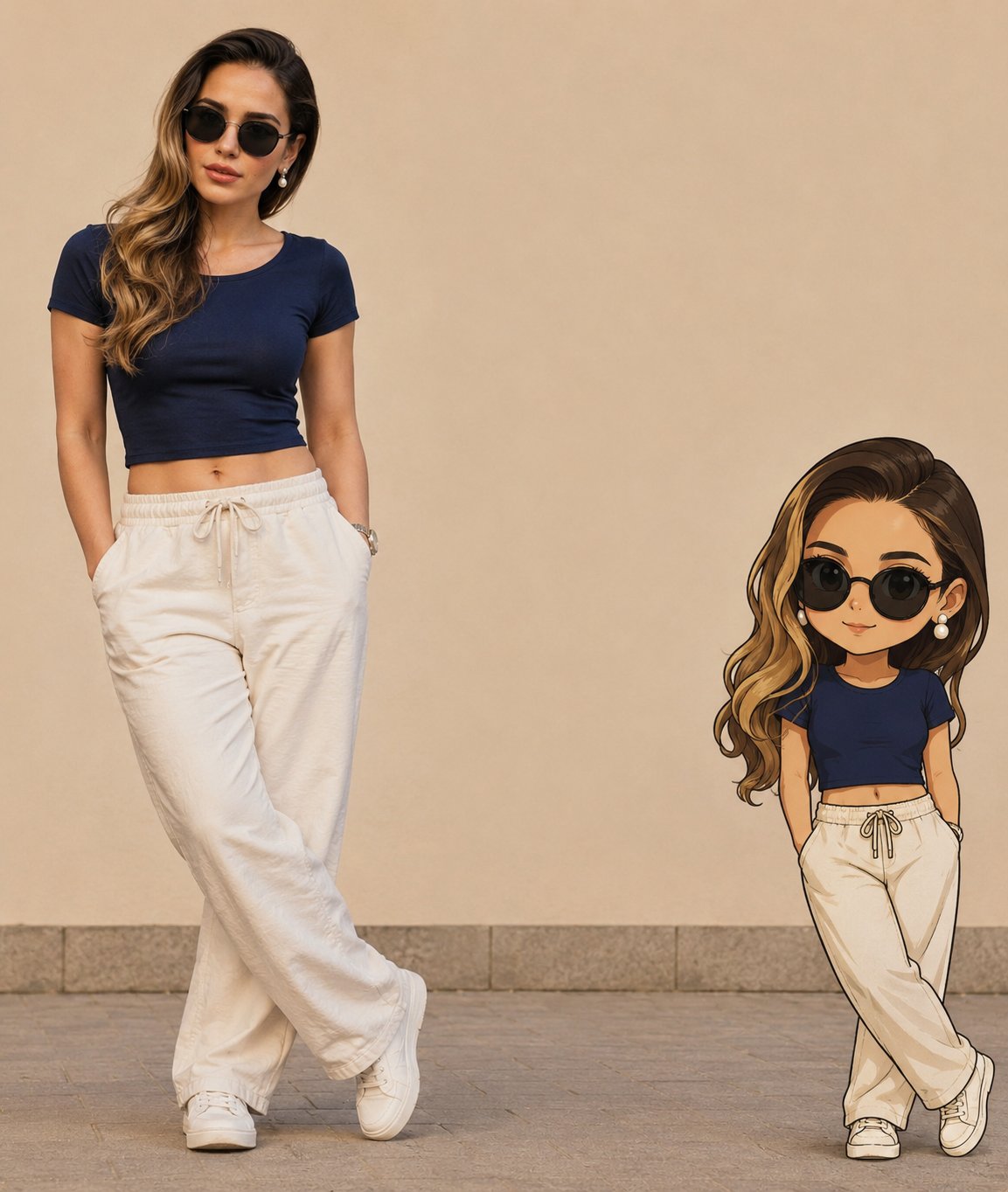 Real Person Chibi Avatar Portrait