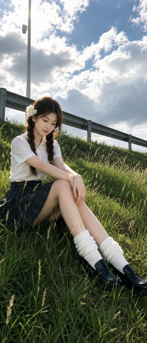 Melancholic Outdoor Cinematic Portrait
