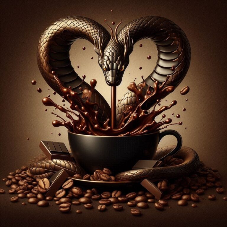 Surreal Naga Coffee Romance Art