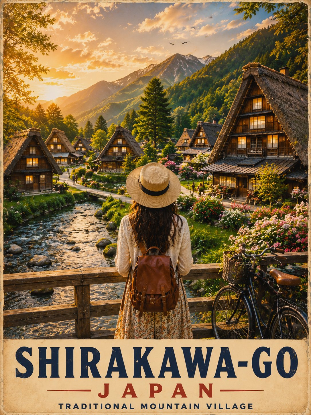 Shirakawa-go Golden Sunset Escape