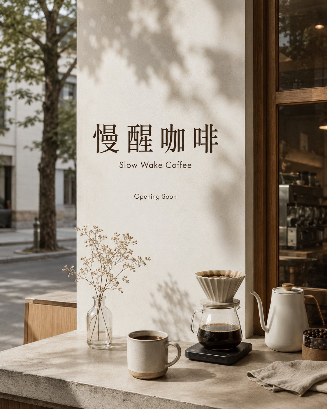 Slow Wake Coffee Brand Visuals