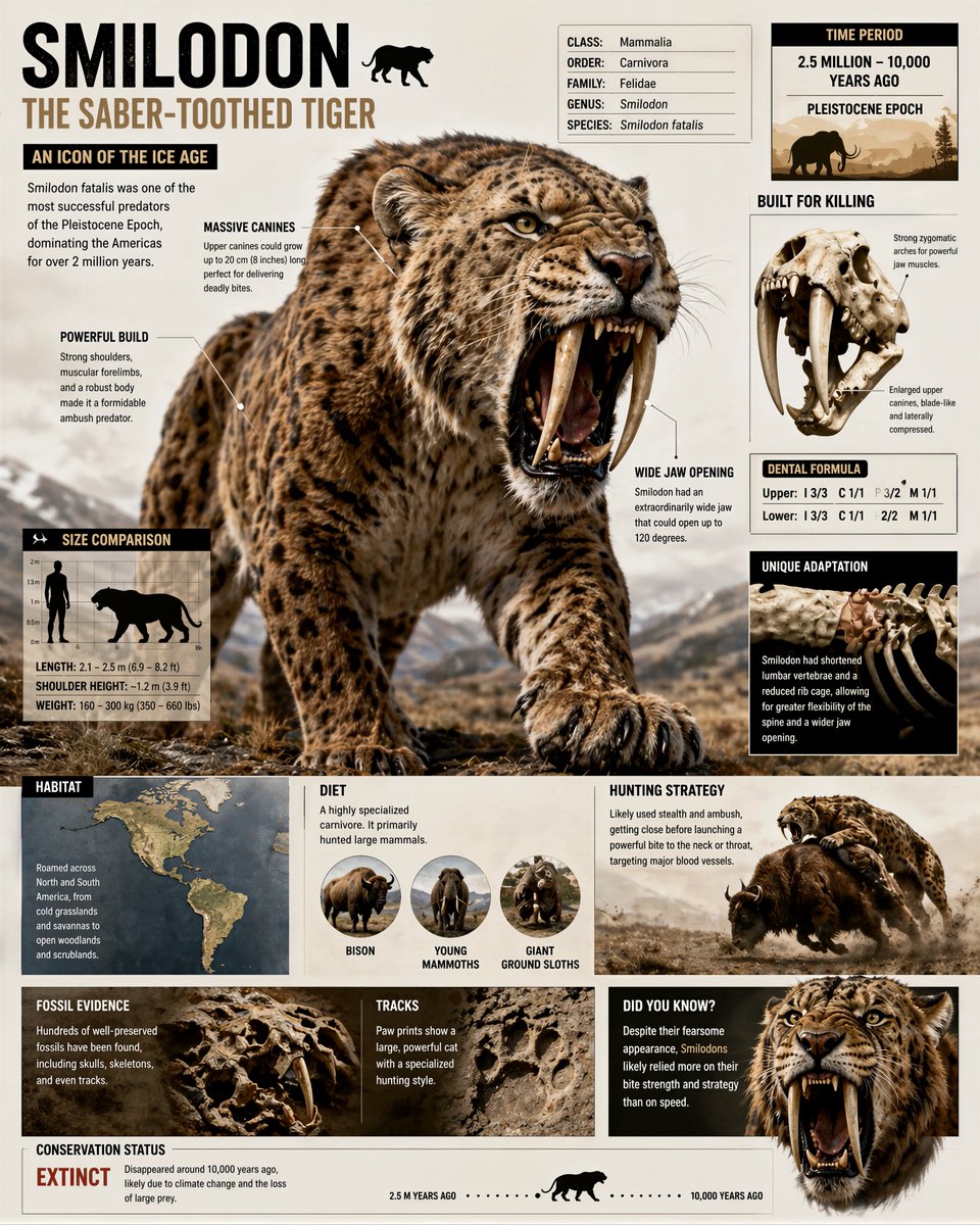 Saber-Toothed Tiger Discovery Board