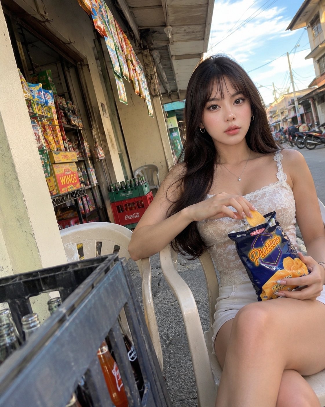 Convenience Store Snack Moment