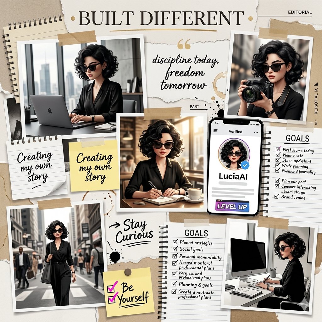 Built Different Vision Board Collage