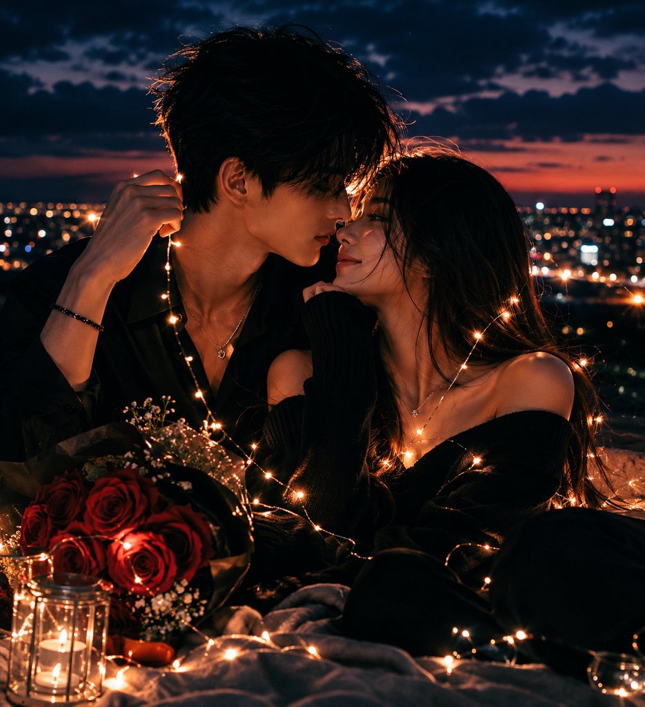 Moonlight Rain Lovers