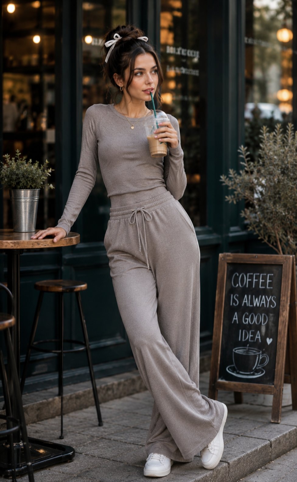 Café Chic Monochrome Looks
