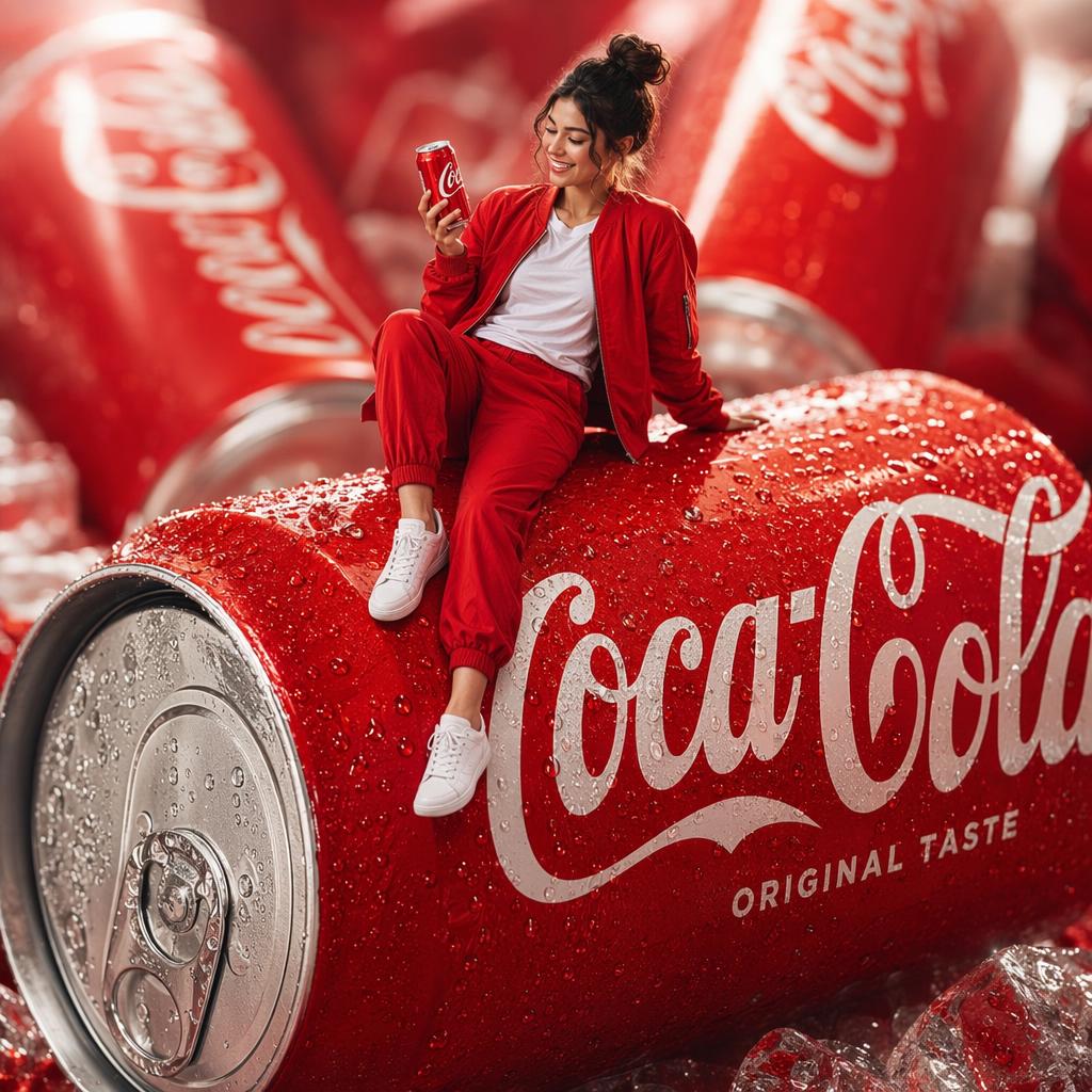 Giant Coke Fashion Ad