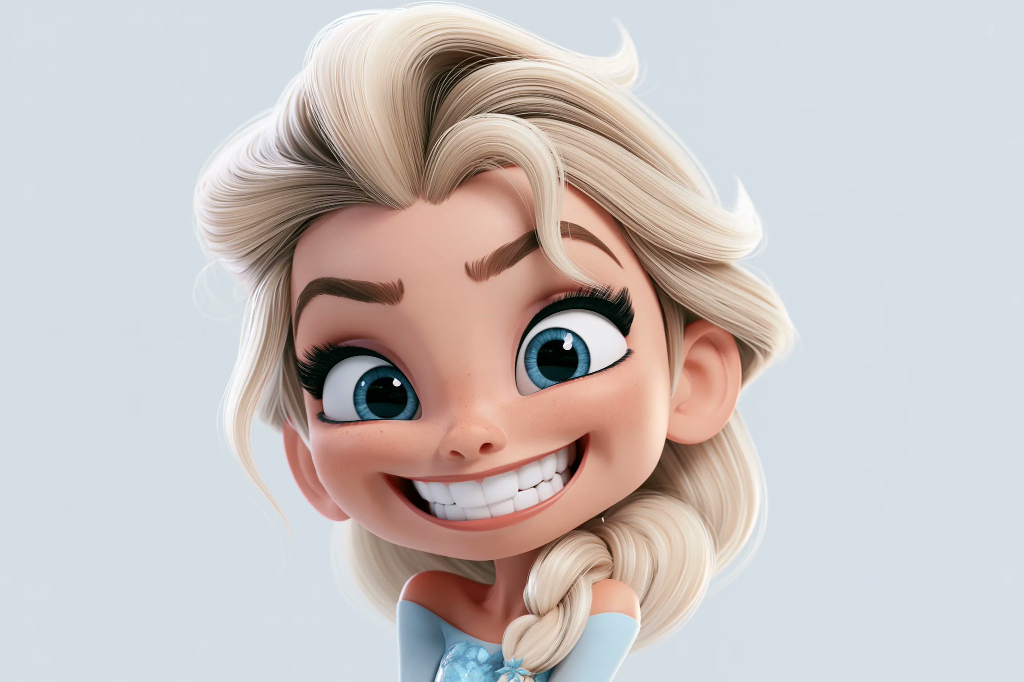 Stylized Big-Head D Character
