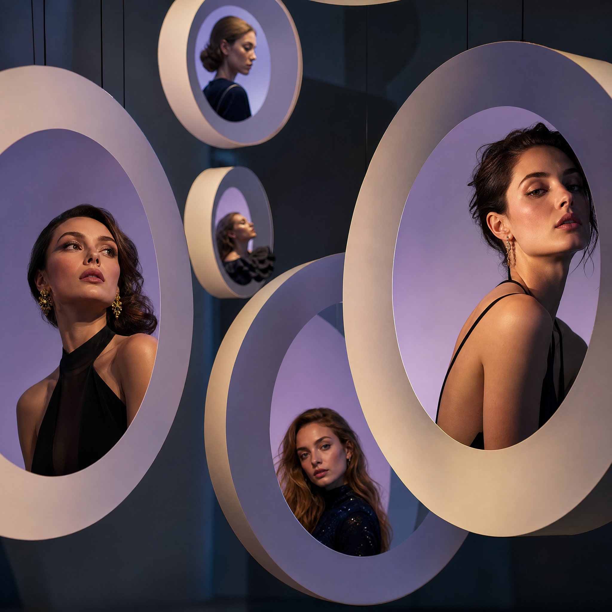 Floating Halo Fashion Dreamscape