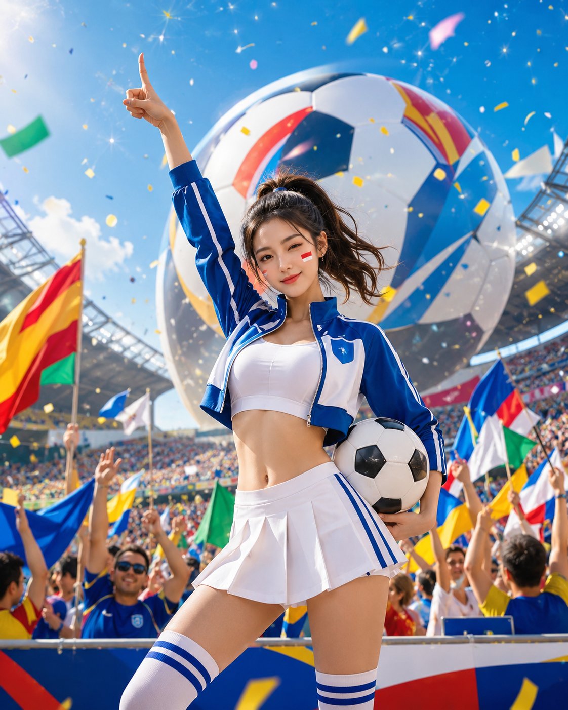 Sweet Cool Soccer Girl World Cup Poster