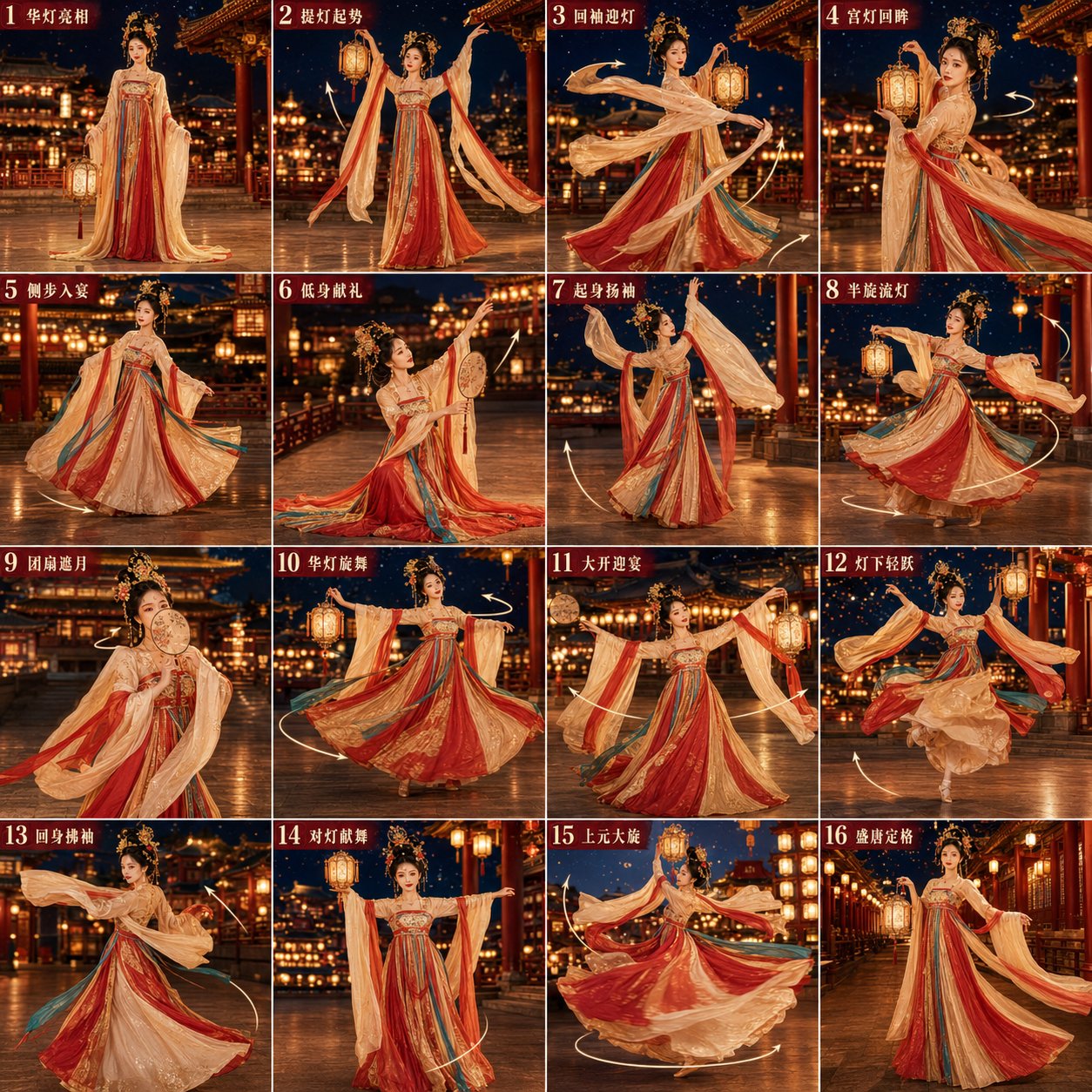 Tang Lantern Festival Court Dance Storyboard
