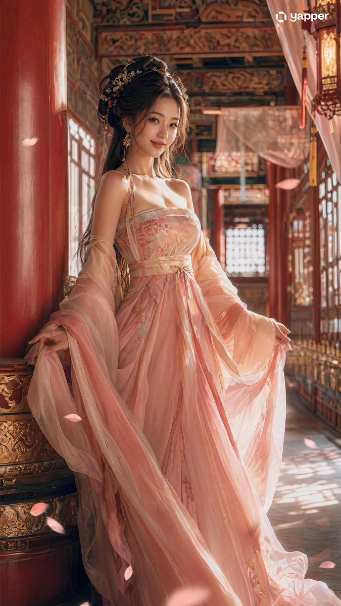 Tang Hanfu Palace Beauty Portrait
