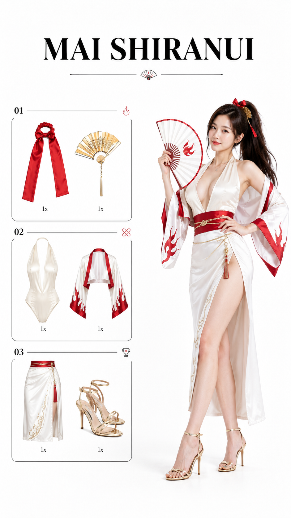 Mai Shiranui Fashion Cosplay Lookbook