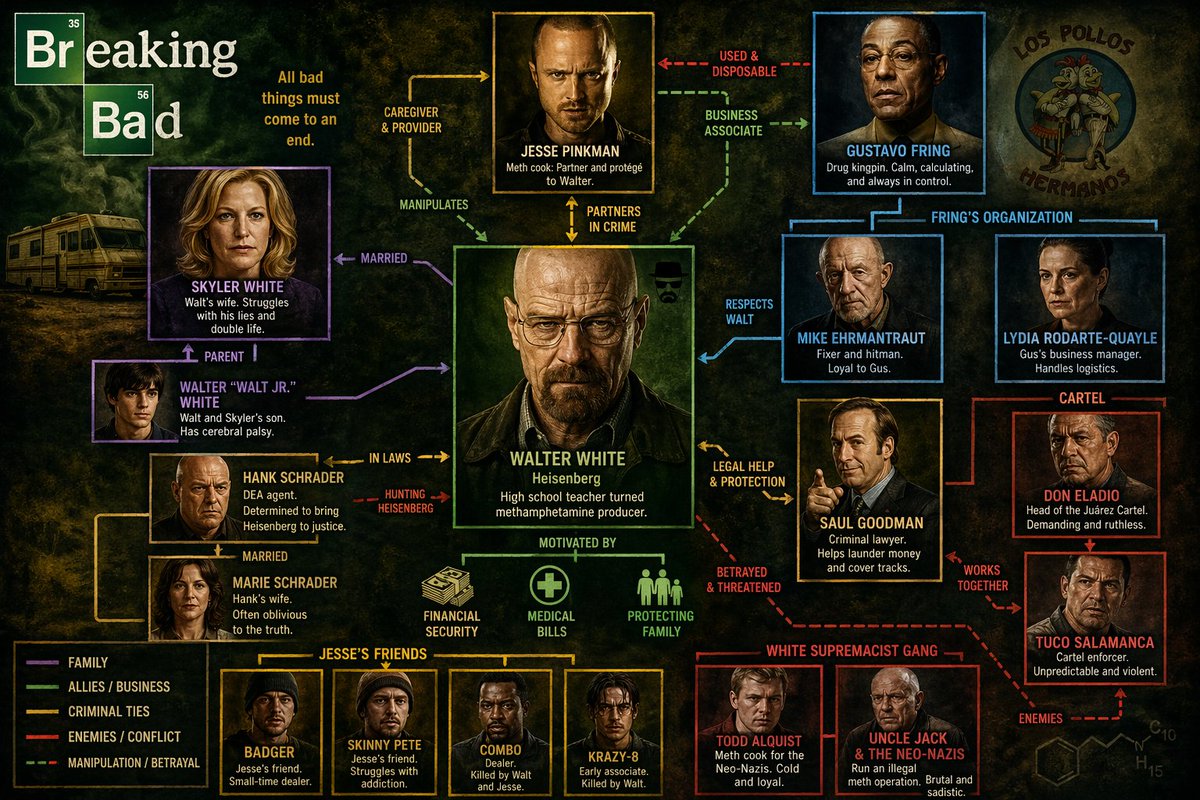 TV Show Character Relationship Map