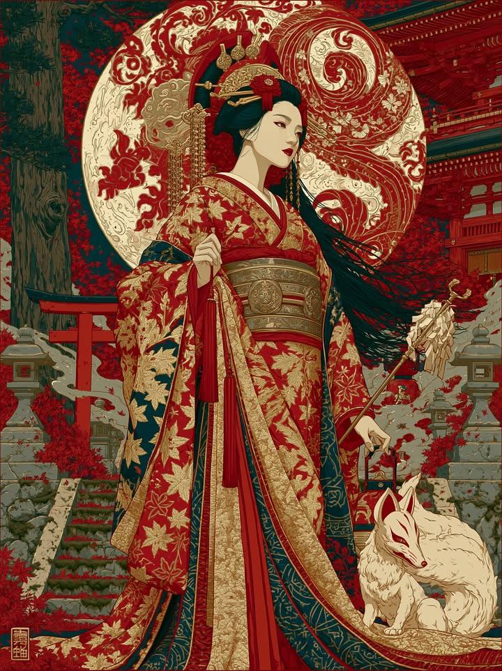 Fox Moon Shrine Portrait