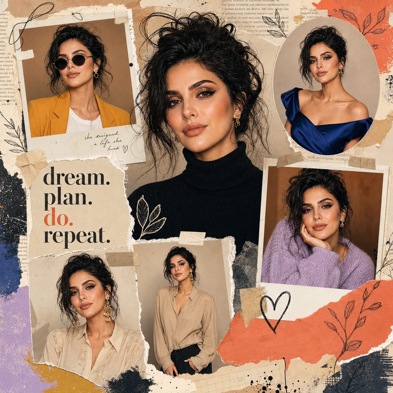 Fashion Scrapbook Collage Editorial