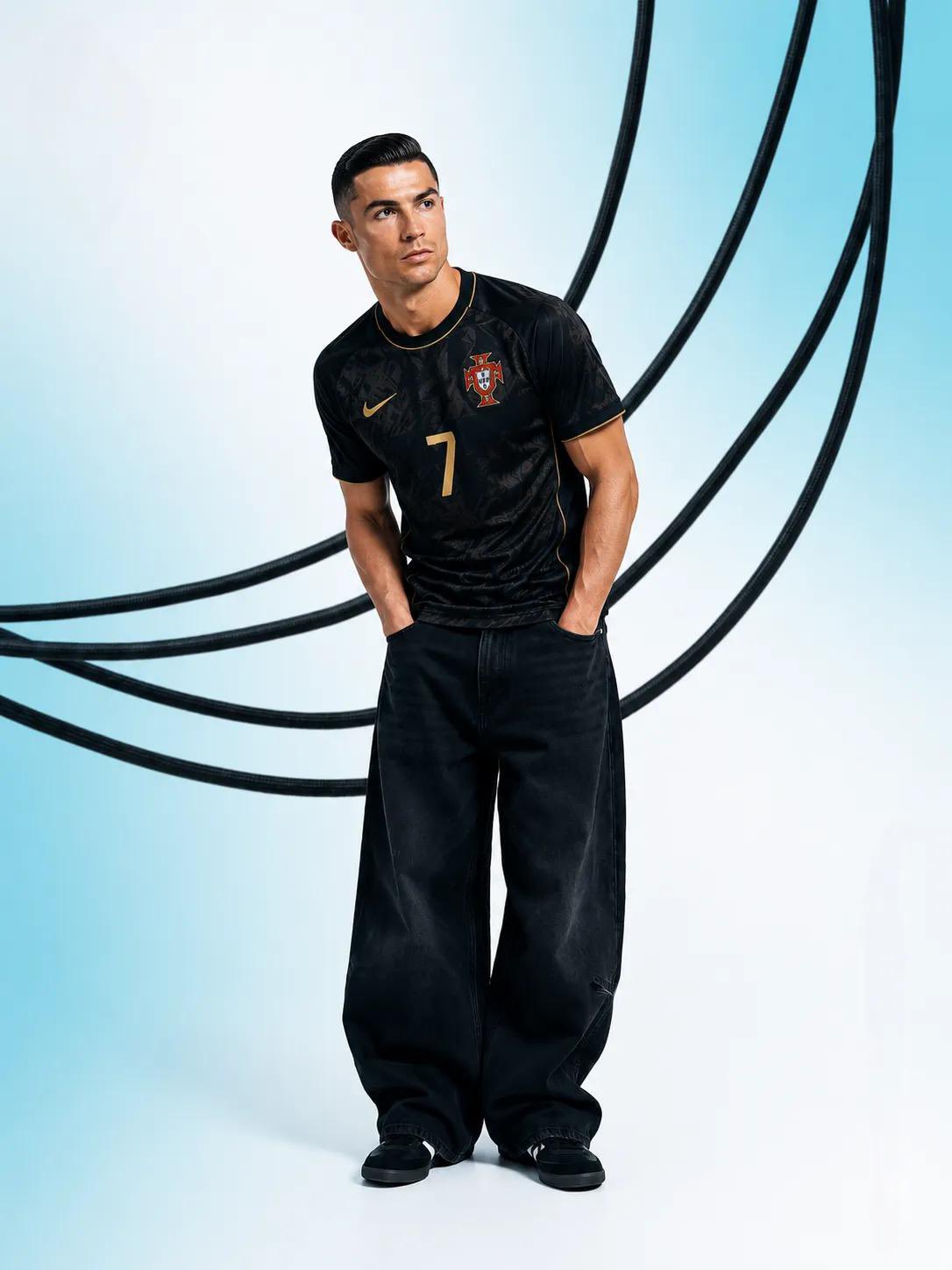 Luxury Football Star Editorial Portrait