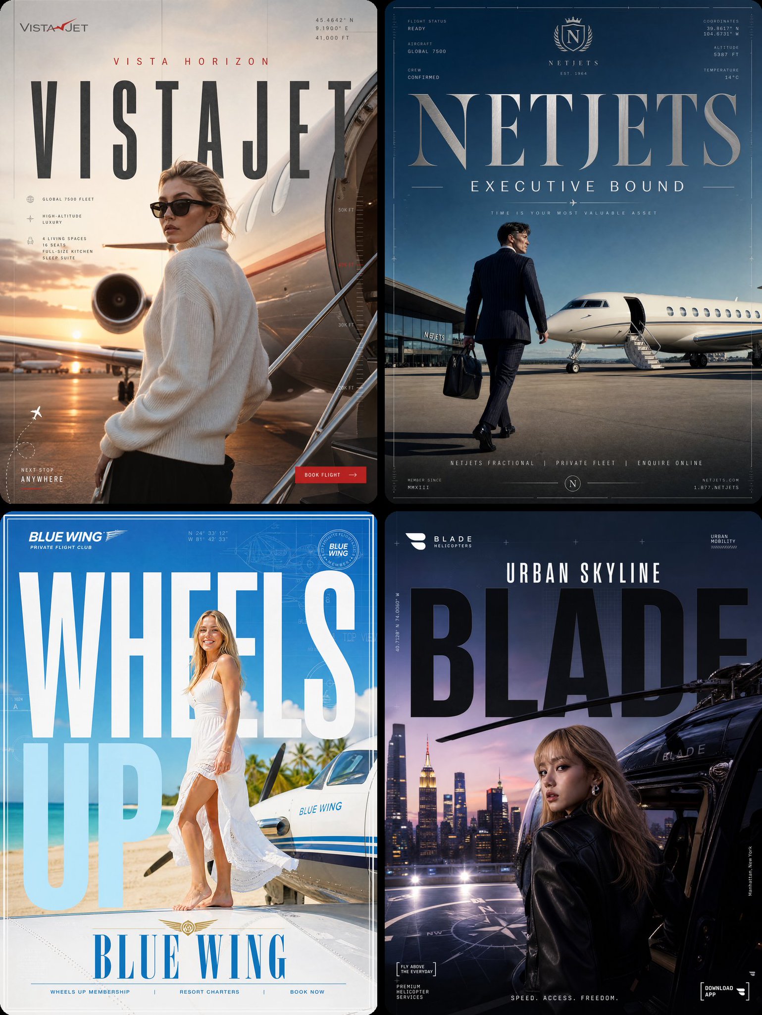 Luxury Private Jet Posters