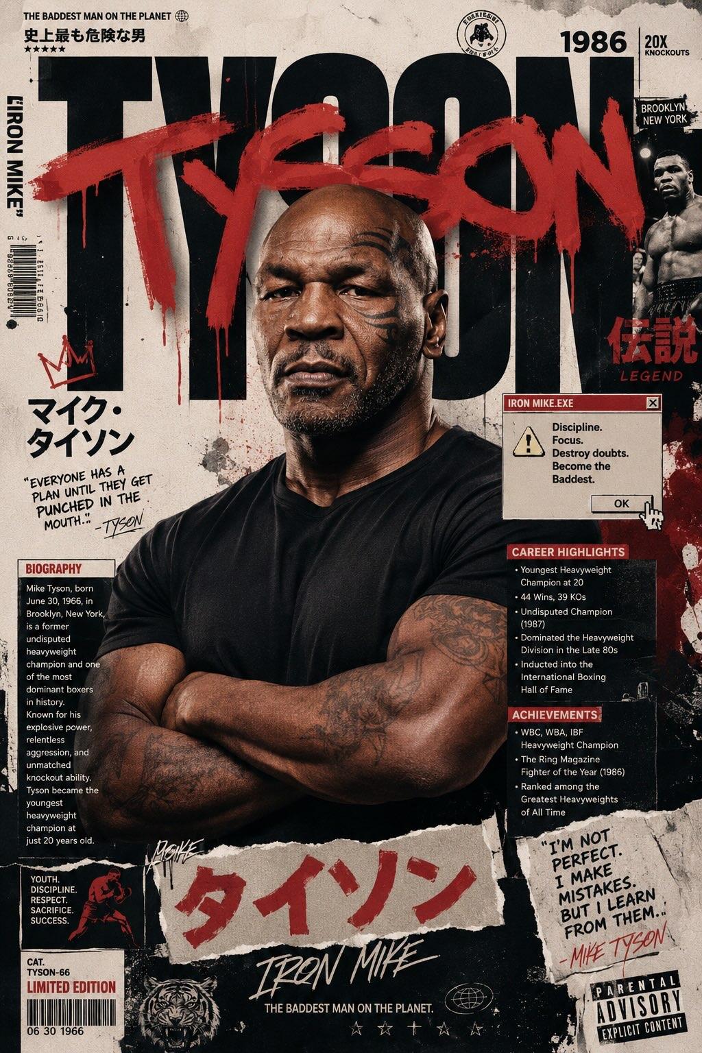 Tyson Street Art Poster