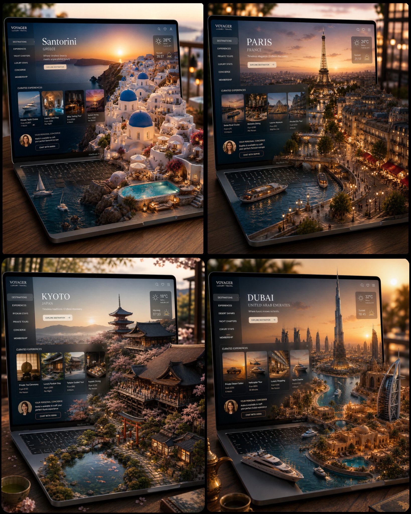MacBook Miniature Travel World